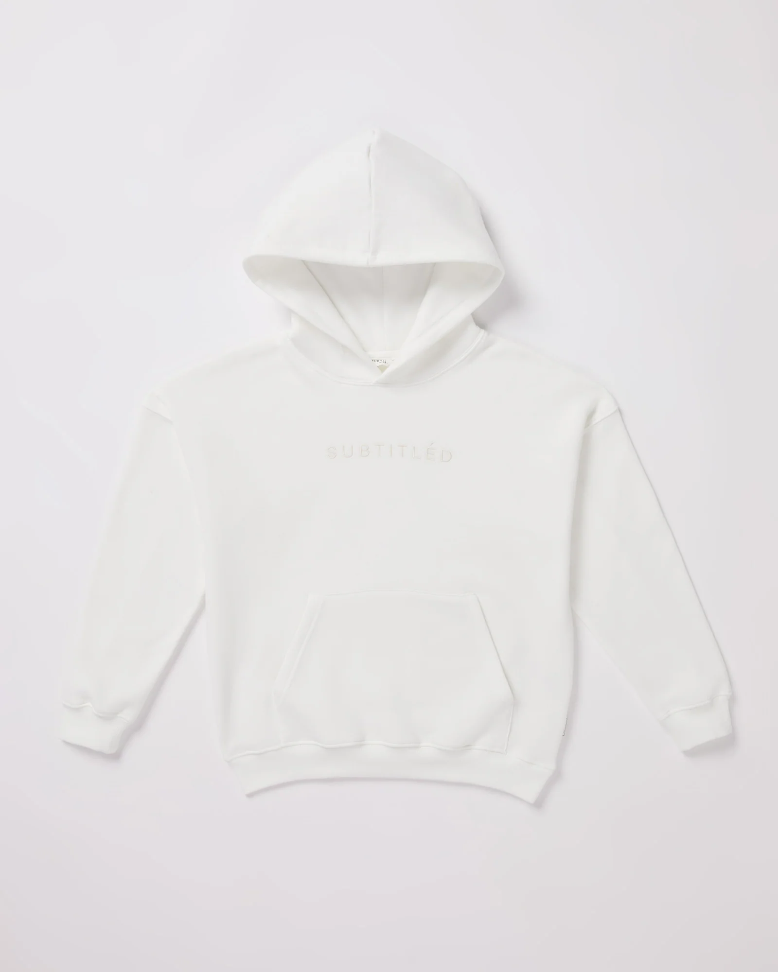 Teen Girls State Oversized Hoodie in White