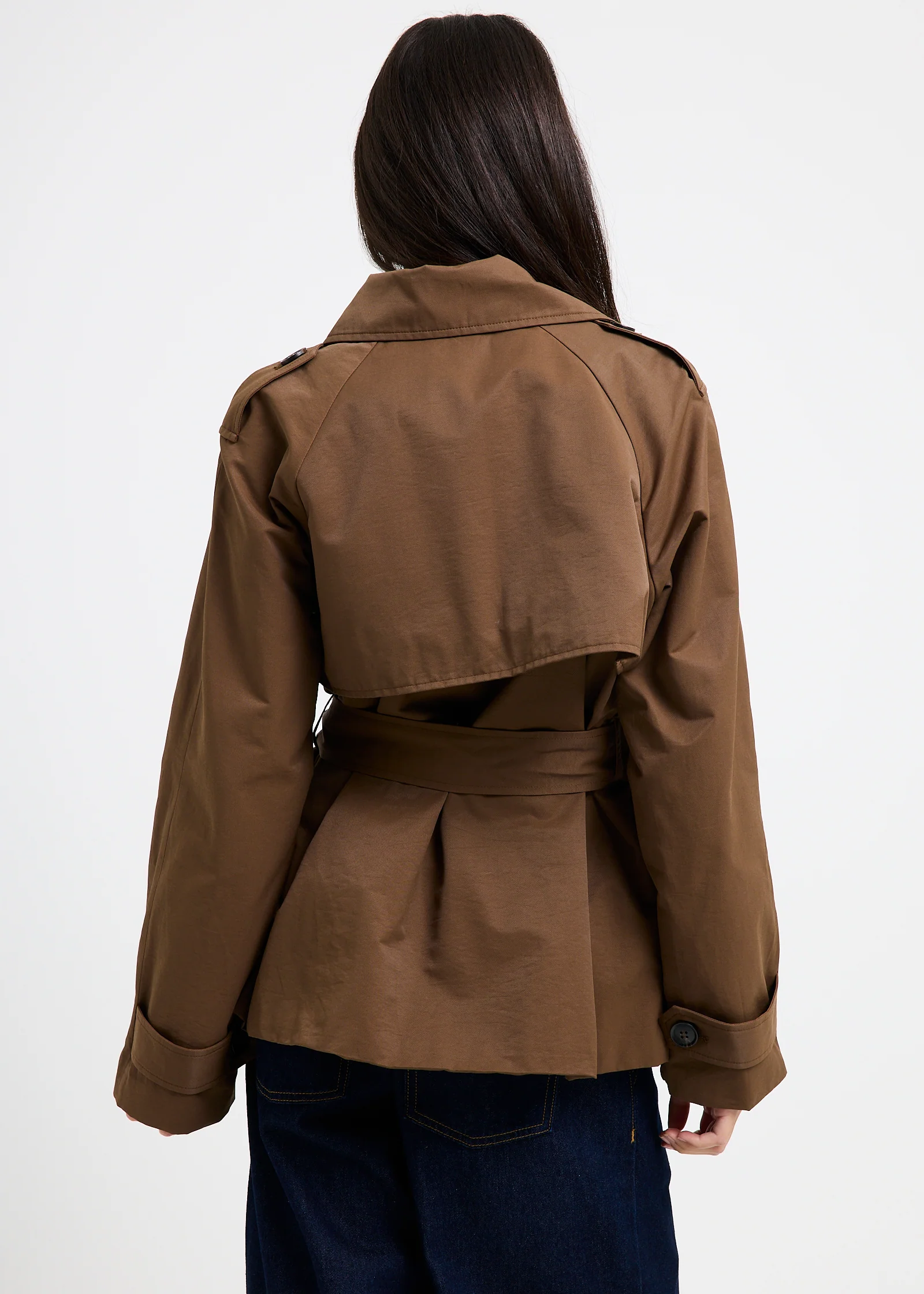 Tessa Cinched Trench Coat - Image 3
