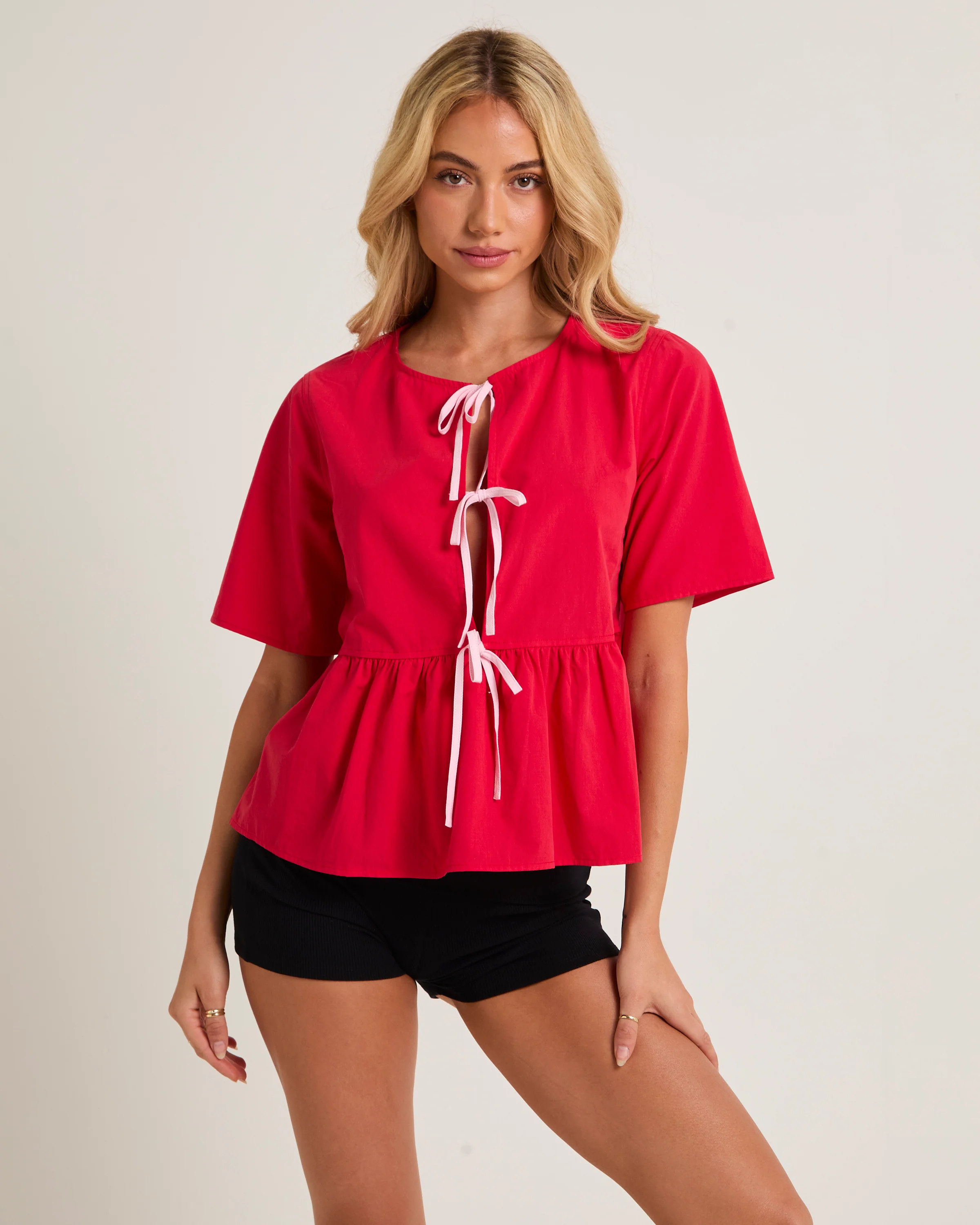 Tie Front Blouse