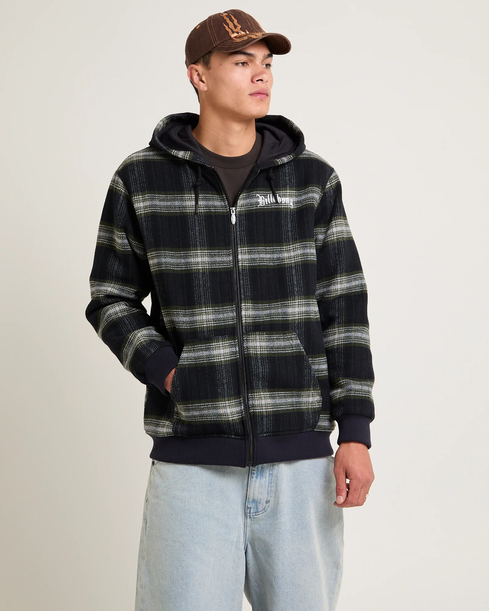 Warped Zip Up Jacket