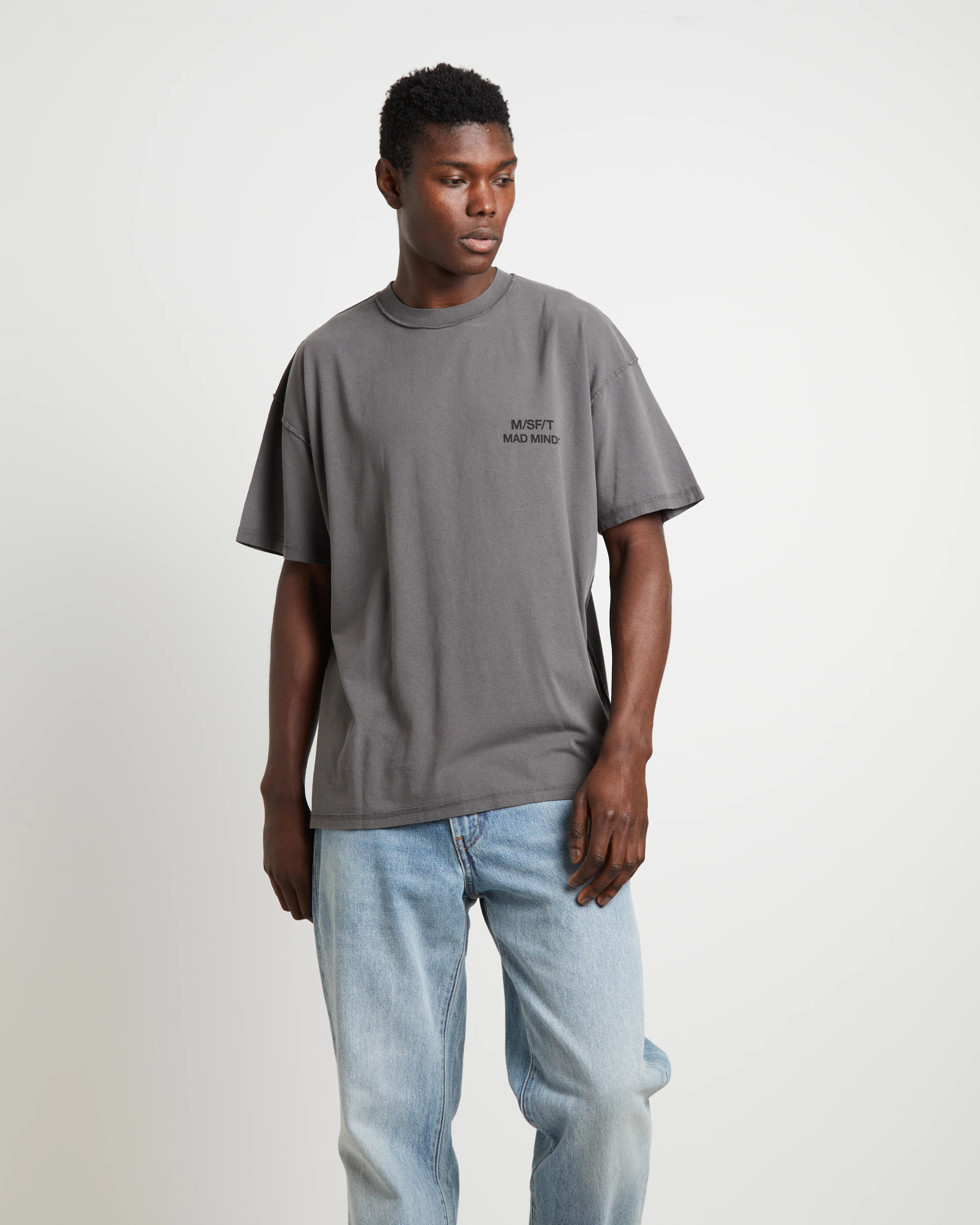 Worner Reverse short Sleeve T-Shirt in Black
