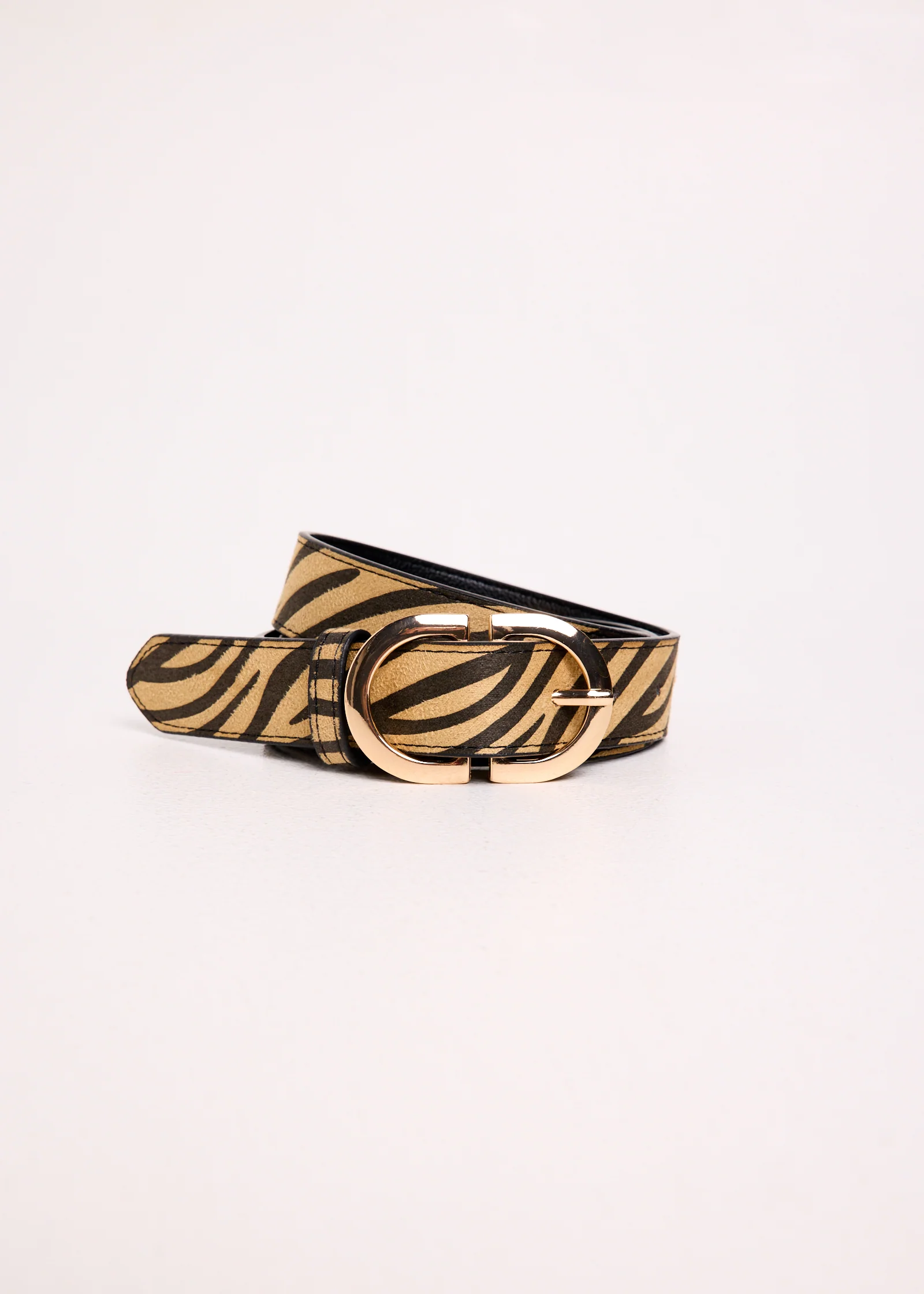 Zuri Zebra Printed Belt